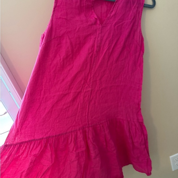 Bellambia drop waist pink Linen Dress - Made in Italy - Size S lagenlook - Picture 5 of 6